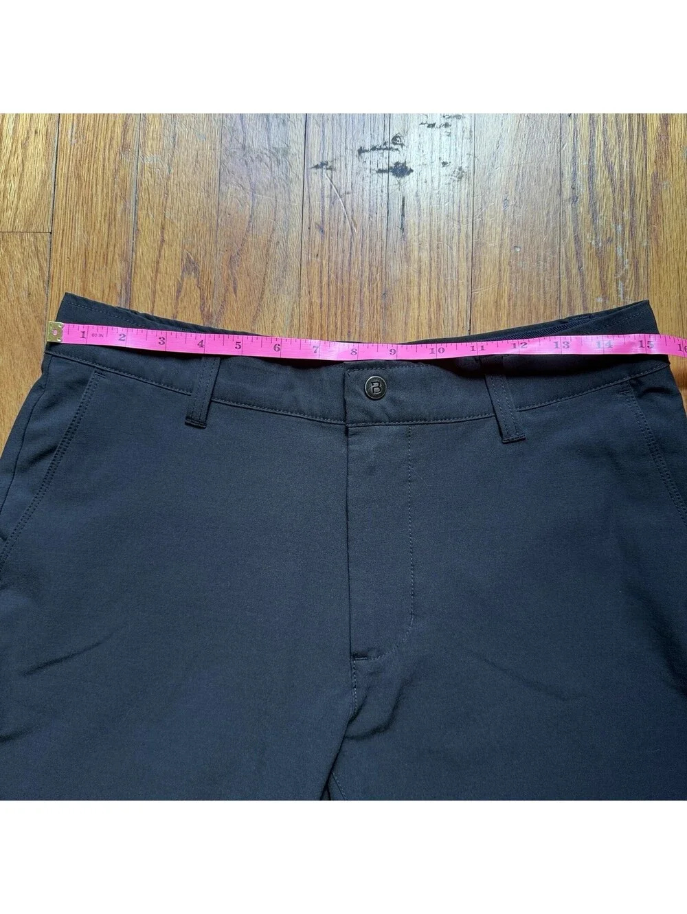 Bylt Shorts Mens Medium Black Kinetic Casual Stretch Preppy Lightweight Comfort